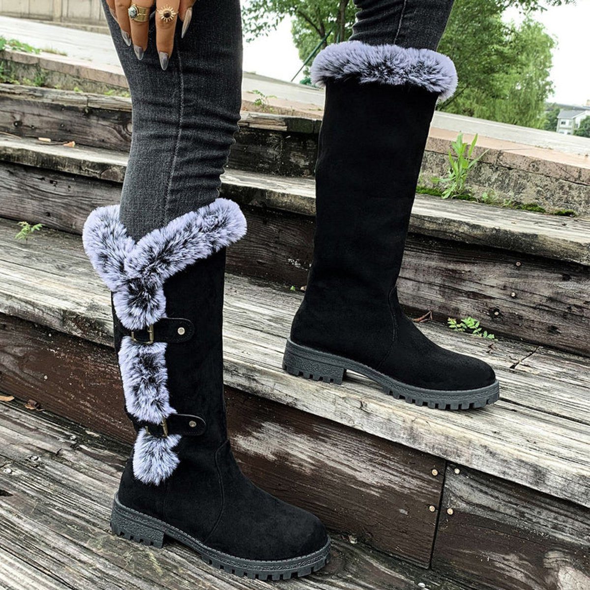 Phyllis – Women's Wide Calf Boots with a Roomy Shaft
