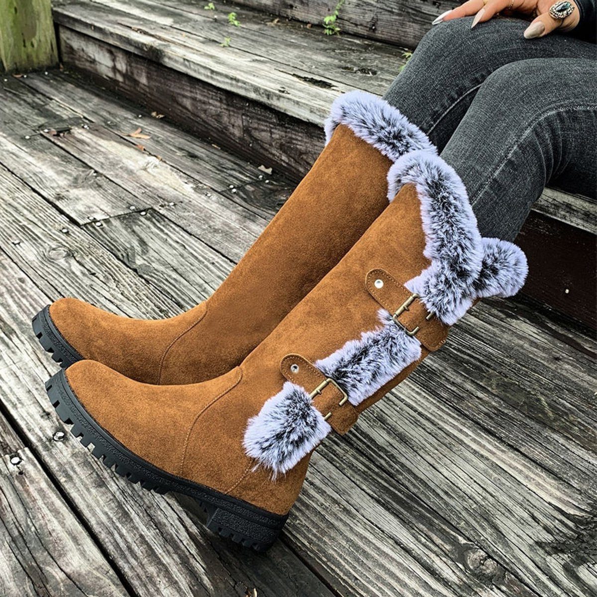 Phyllis – Women's Wide Calf Boots with a Roomy Shaft