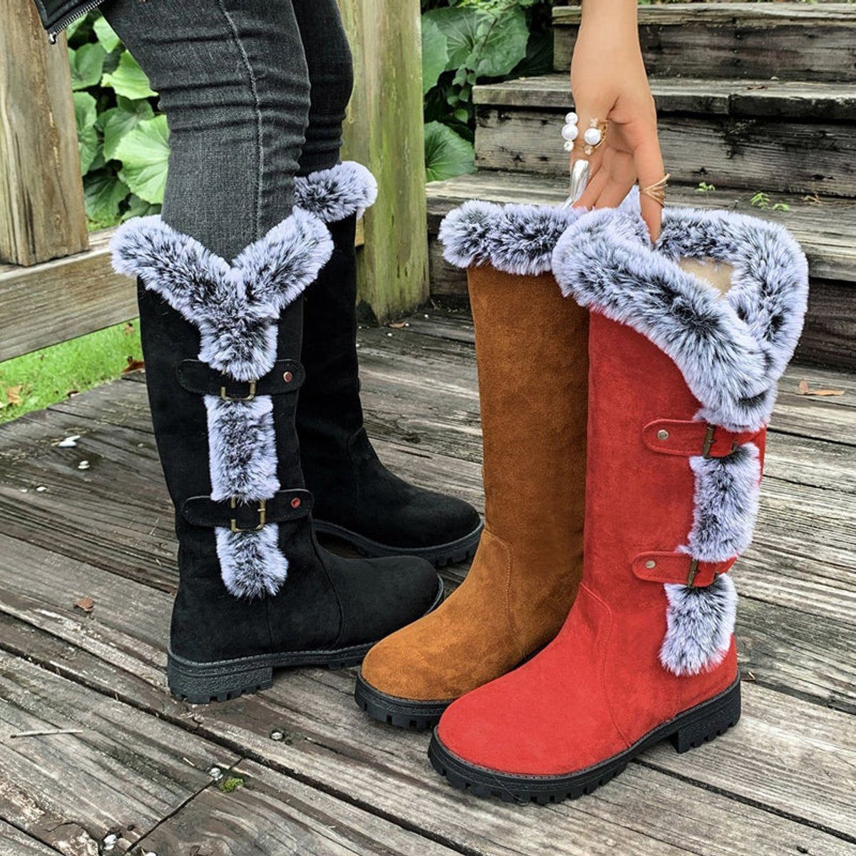 Phyllis – Women's Wide Calf Boots with a Roomy Shaft