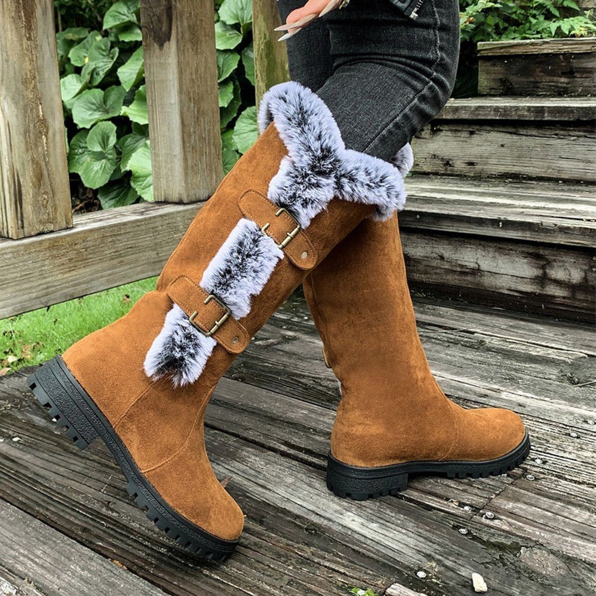 Phyllis – Women's Wide Calf Boots with a Roomy Shaft