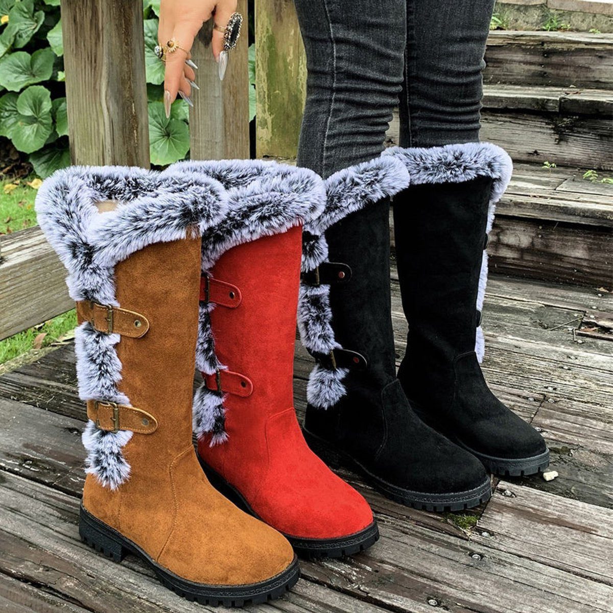 Phyllis – Women's Wide Calf Boots with a Roomy Shaft