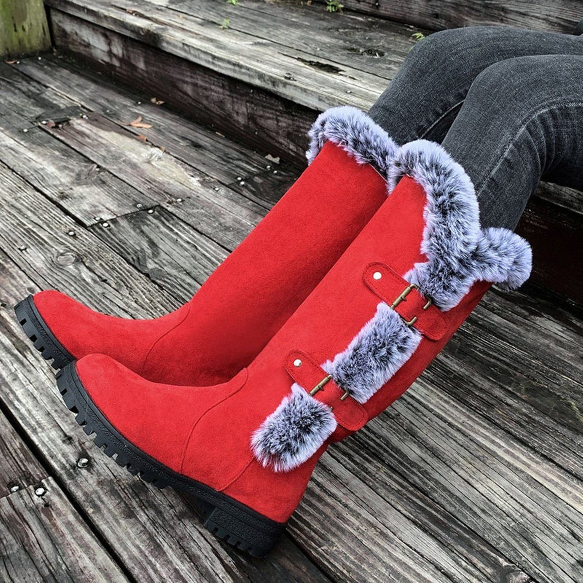 Phyllis – Women's Wide Calf Boots with a Roomy Shaft