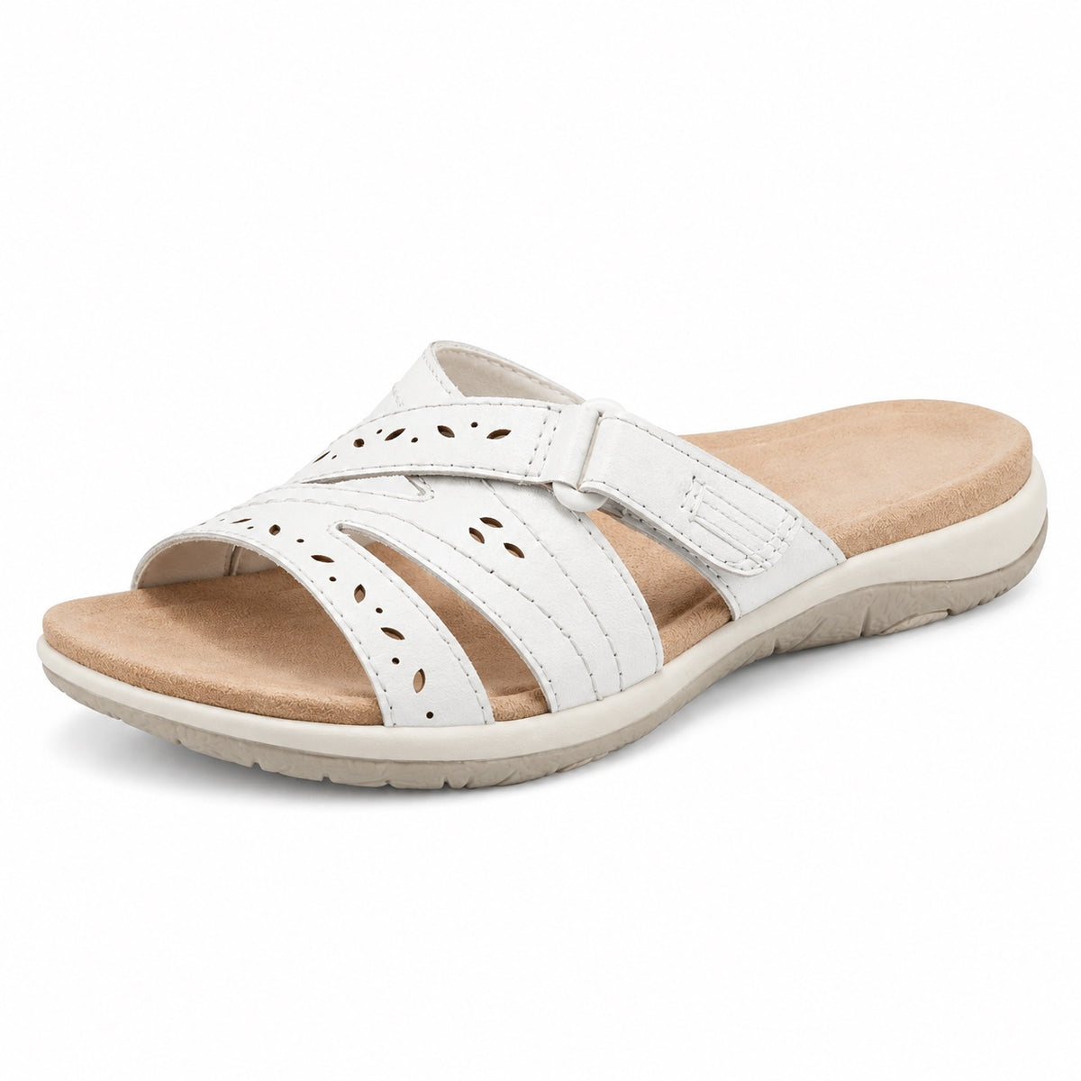 Nadine – Women's Wide Toe Box Sandals in White