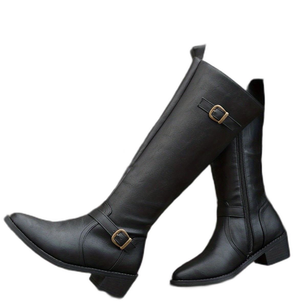 Evans – Stivali unisex per polpacci larghi con gambale ampio