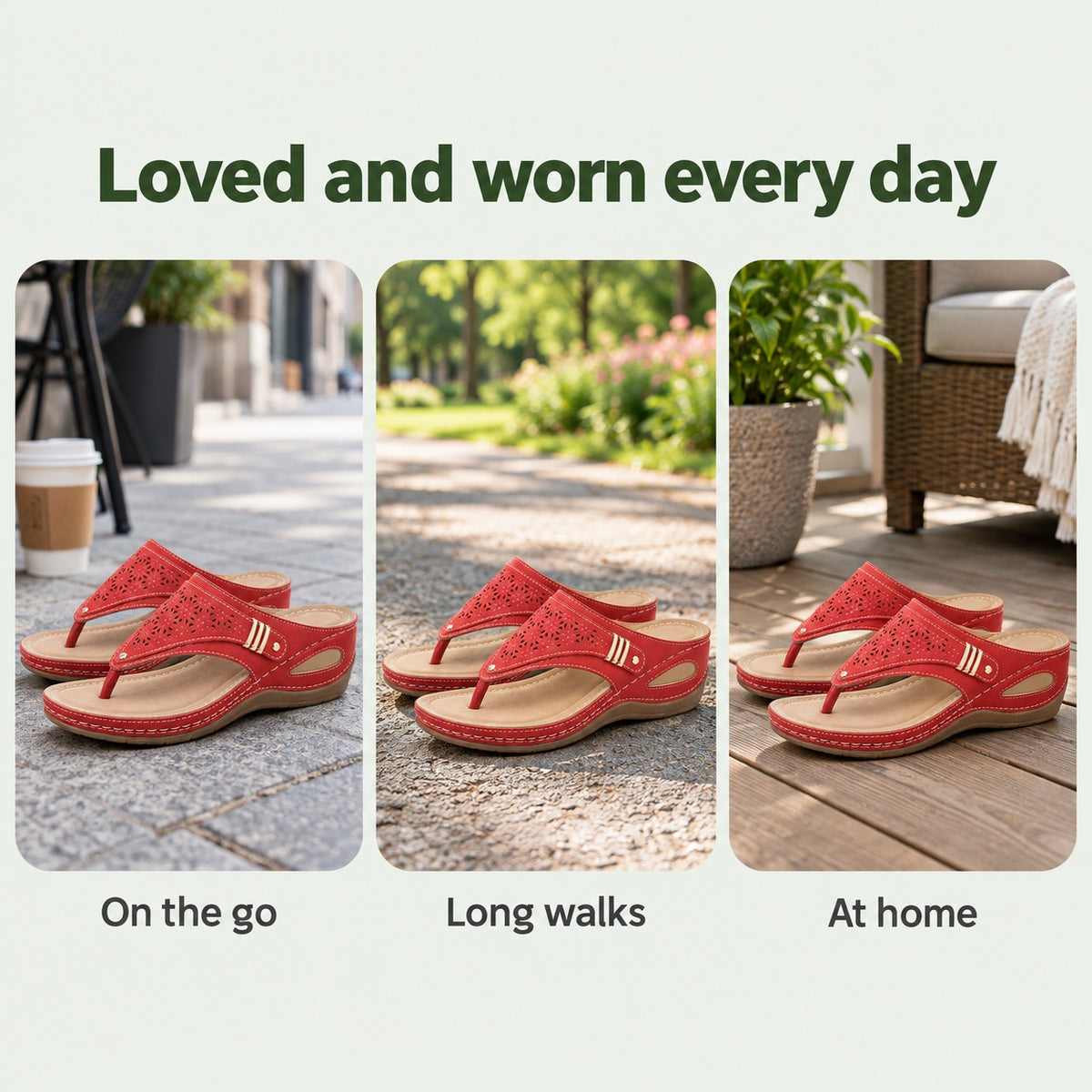 Nicole – Women's Wide Toe Box Sandals, worn every day