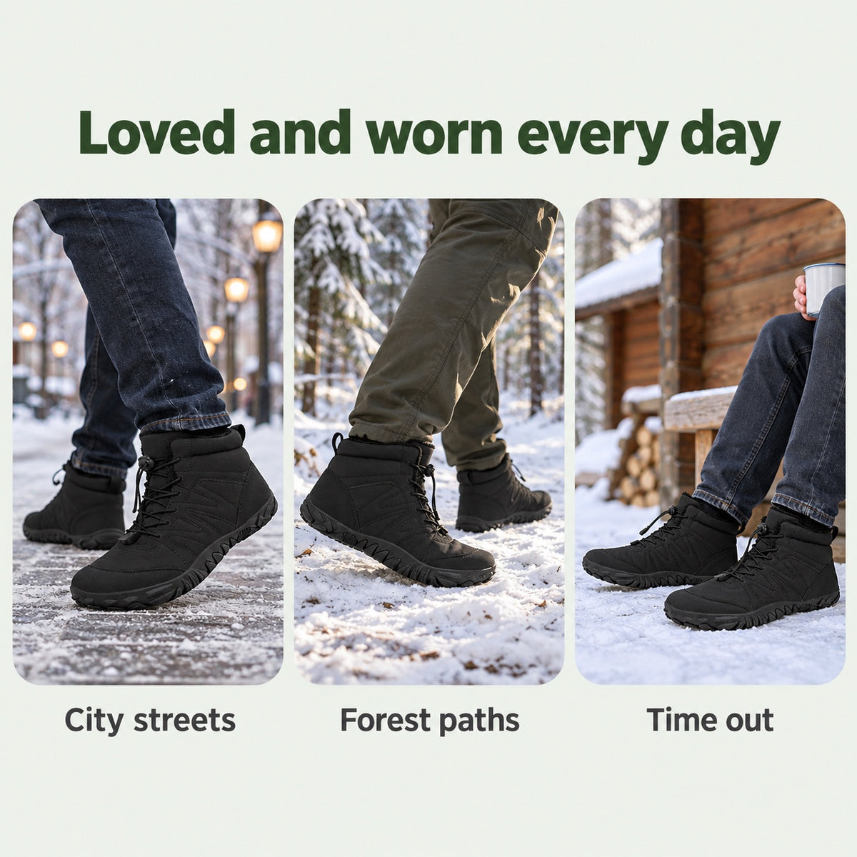 Nova – Unisex Comfort Boots, worn every day