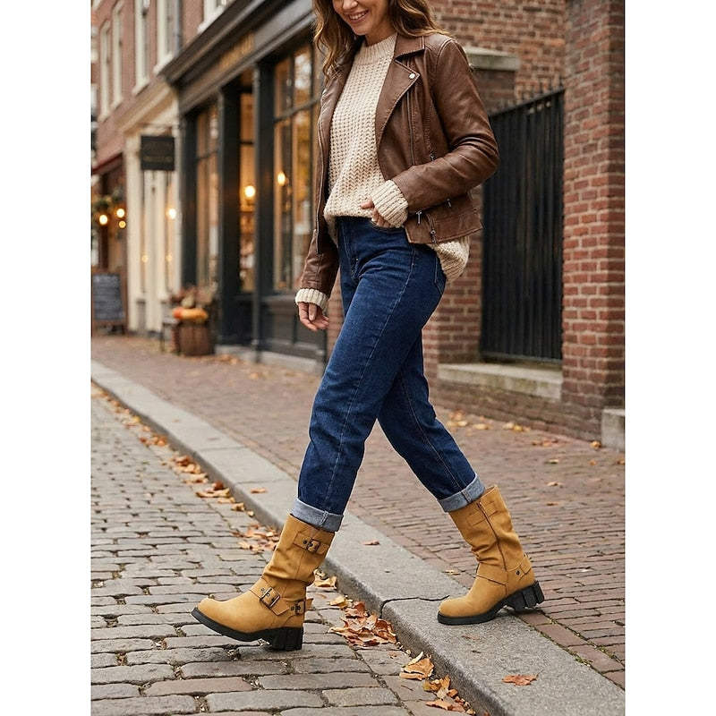 Wright – Unisex Wide Calf Boots with a Stretch Shaft