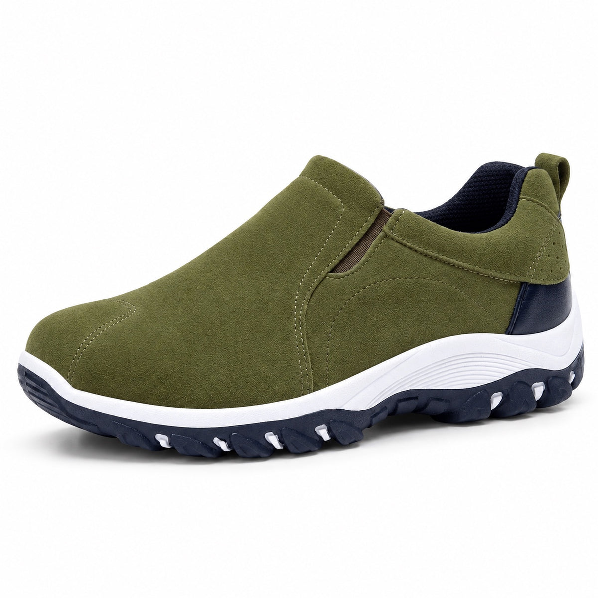 Obrien – Unisex Slip-On Shoes in Green