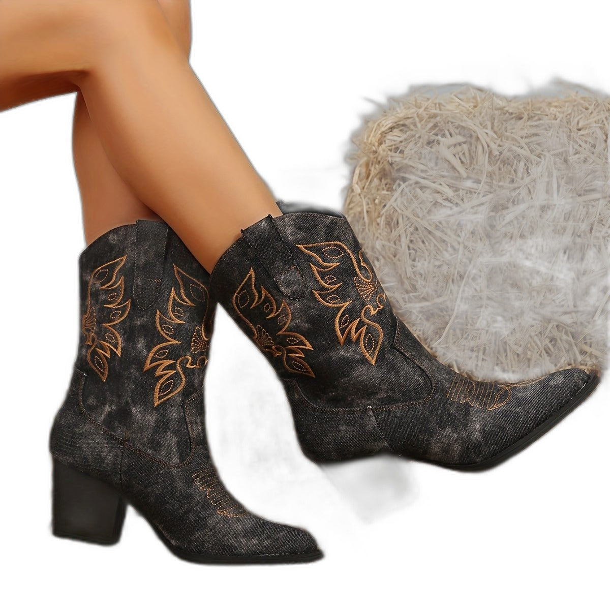 Cynthia – Bottes pour femme, adaptées aux mollets forts