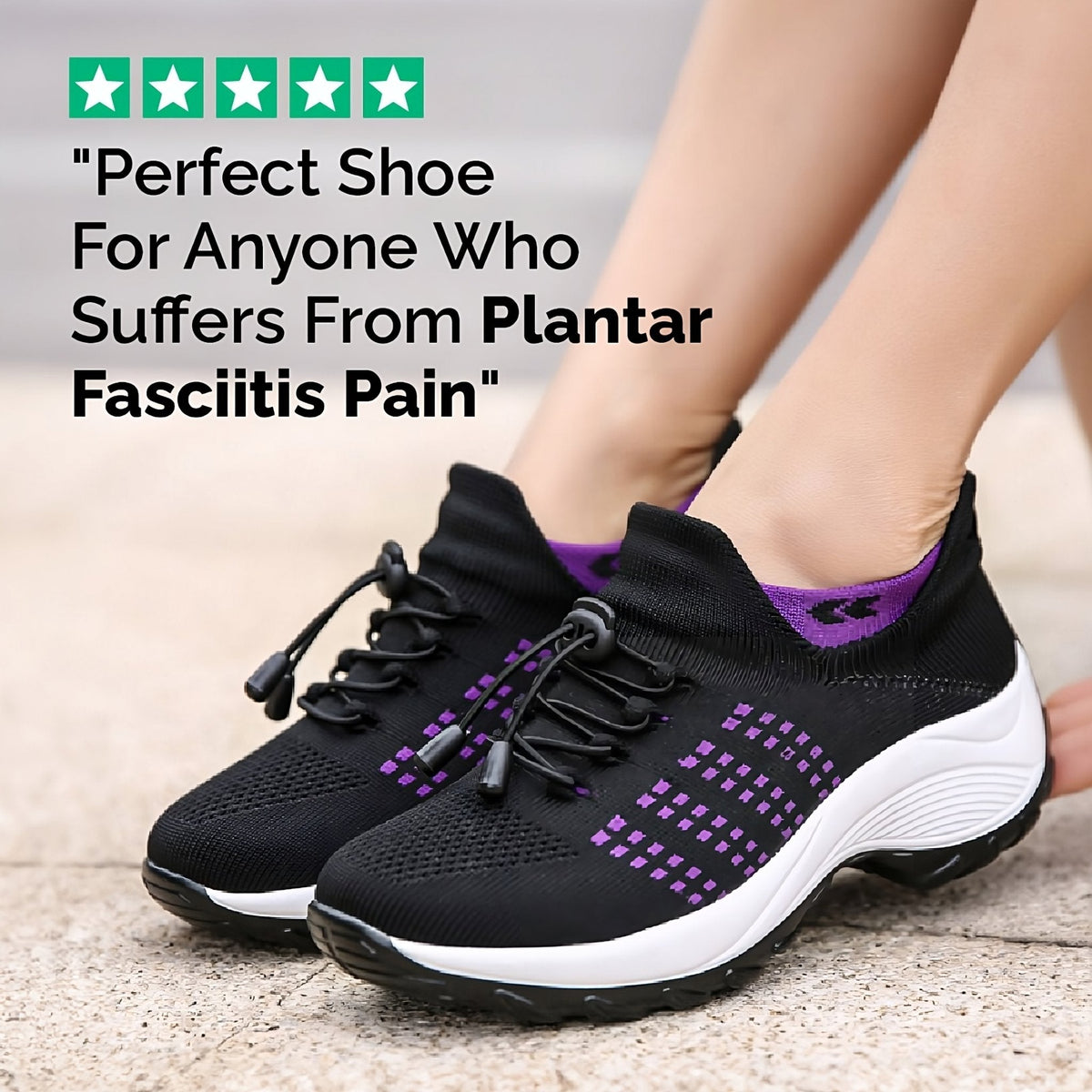 Bowman – Unisex Plantar Fasciitis Shoes for Heel Pain Relief