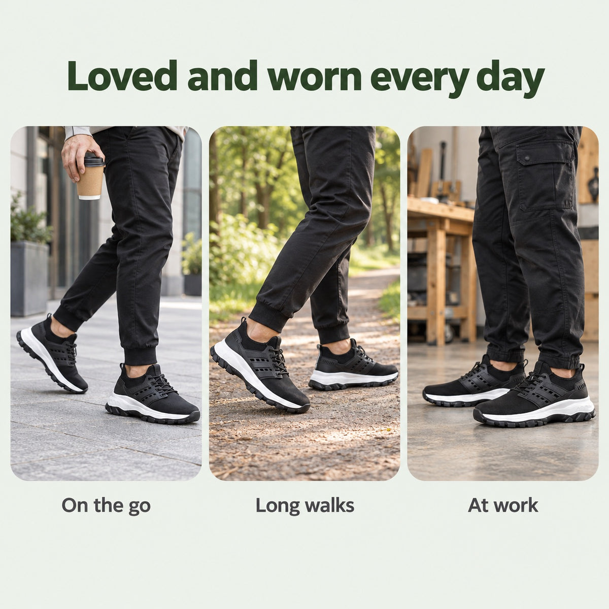Ortiz – Unisex Arch Support Sneakers, worn every day