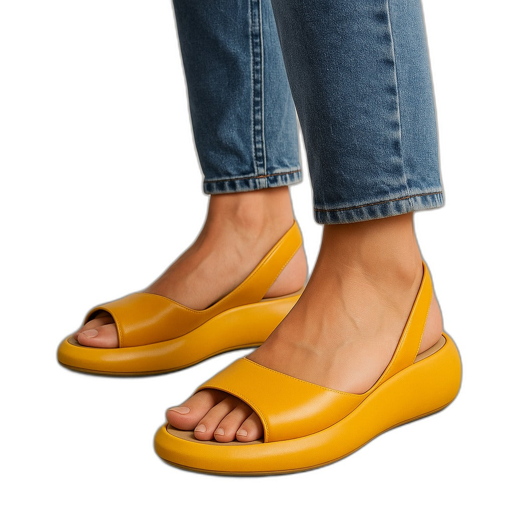 Faye – Sandales pour femmes à boîte à orteils large, pour un confort toute la journée