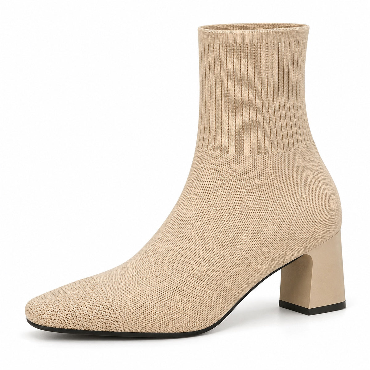 Padilla – Unisex Wide Calf Boots in Beige