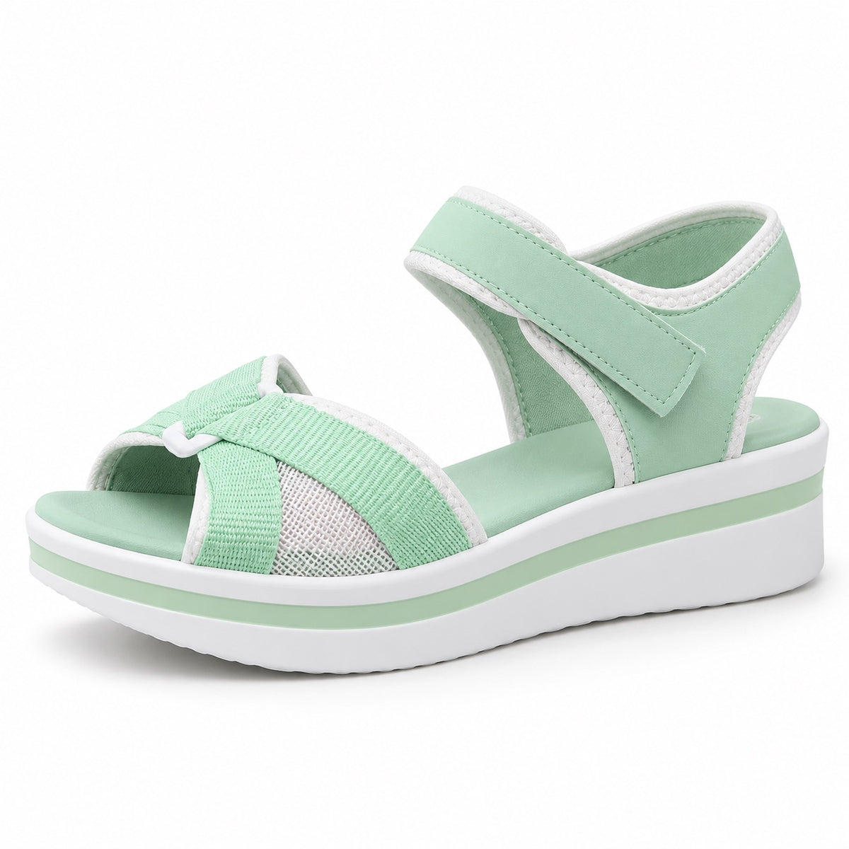 Patrice – Women's Wide Toe Box Sandals in Green