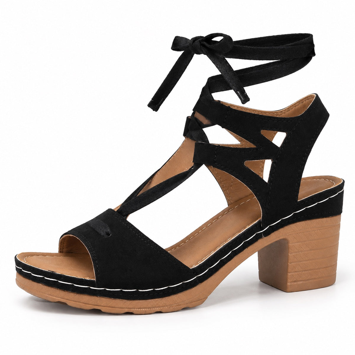 Pittman – Unisex Wide Toe Box Sandals in Black