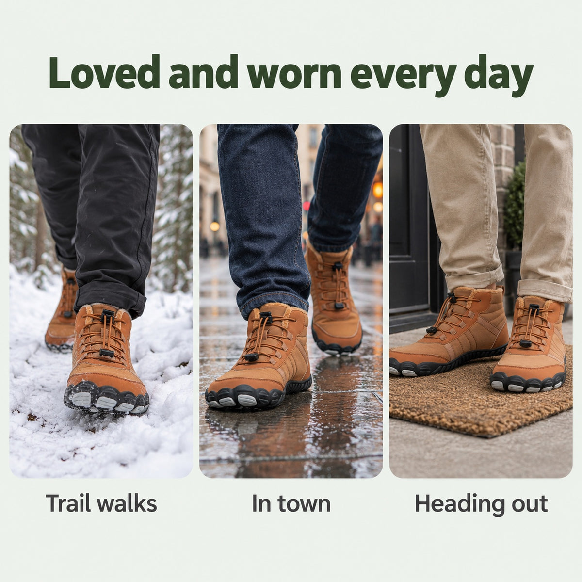 Poole – Unisex Barefoot Shoes, worn every day