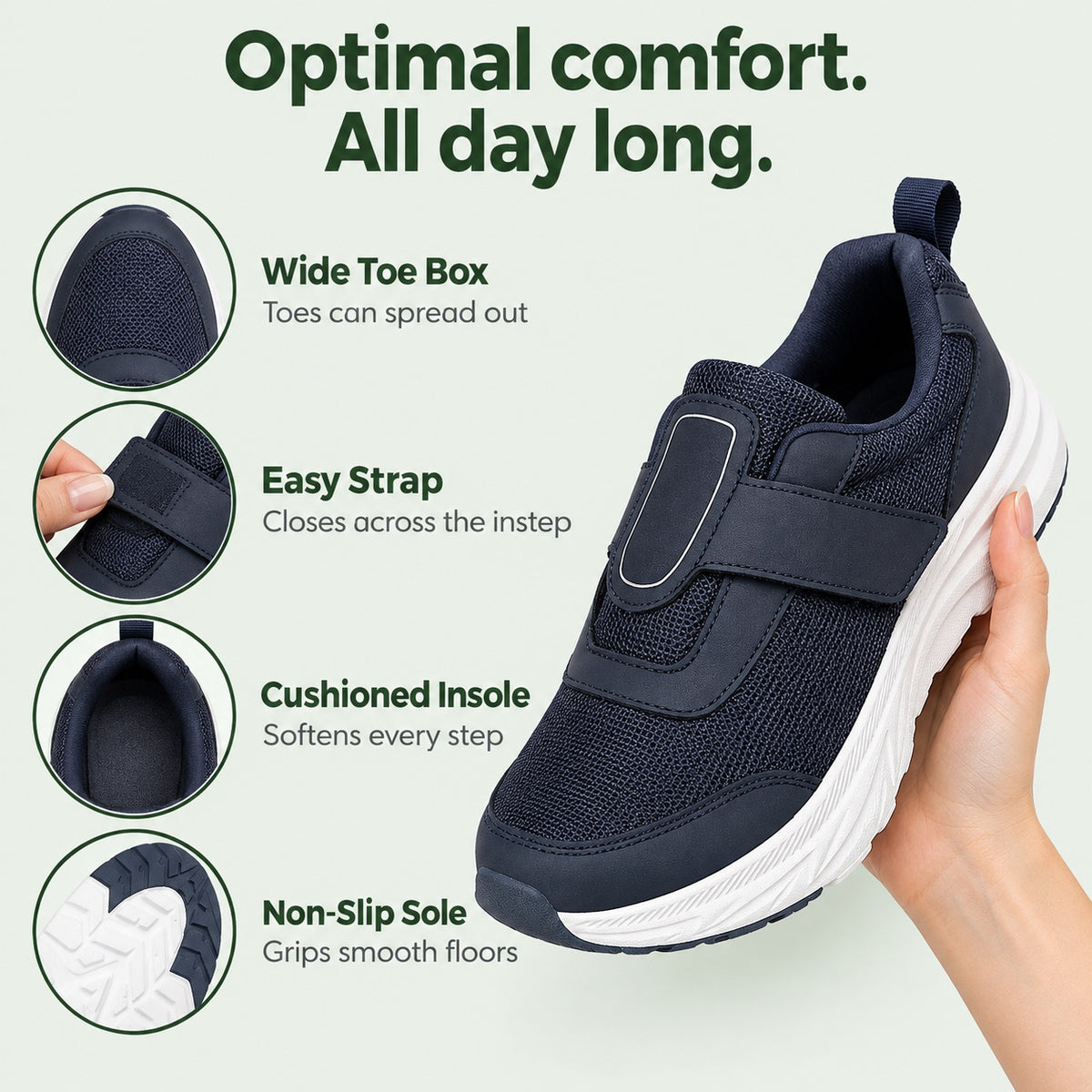 Preston – Unisex Nursing Shoes, features