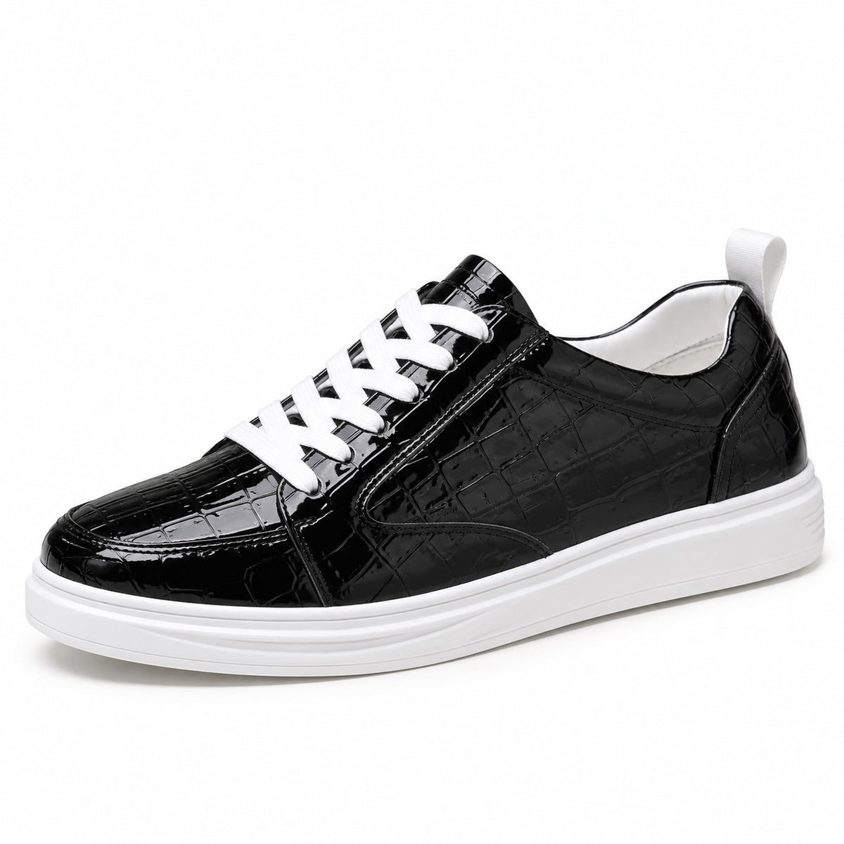 Randolph – Men's Lace-Up Sneakers in Black