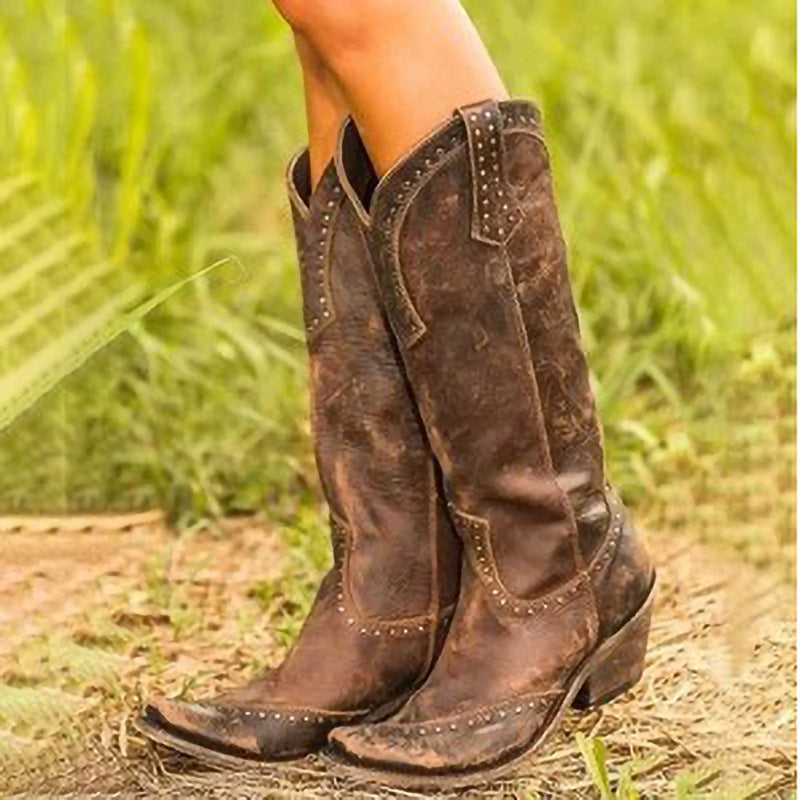 Crystal – Women's Wide Calf Boots with a Stretch Shaft