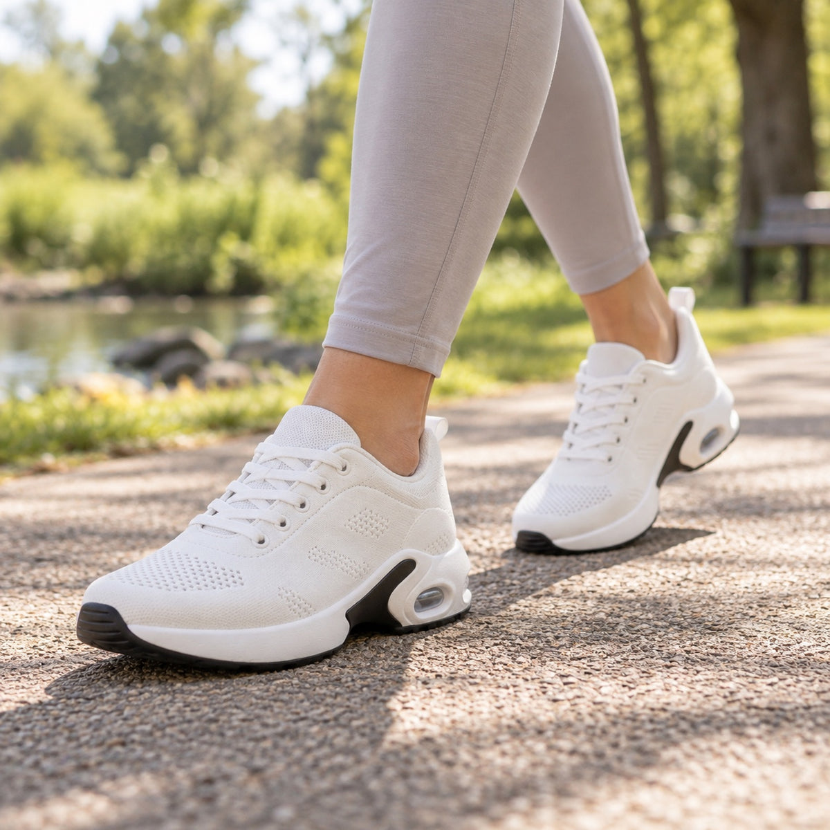 Rhonda – Women's Arch Support Sneakers, worn on a walk