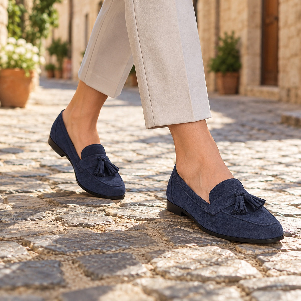 Rice – Unisex Walking Shoes, worn on a walk