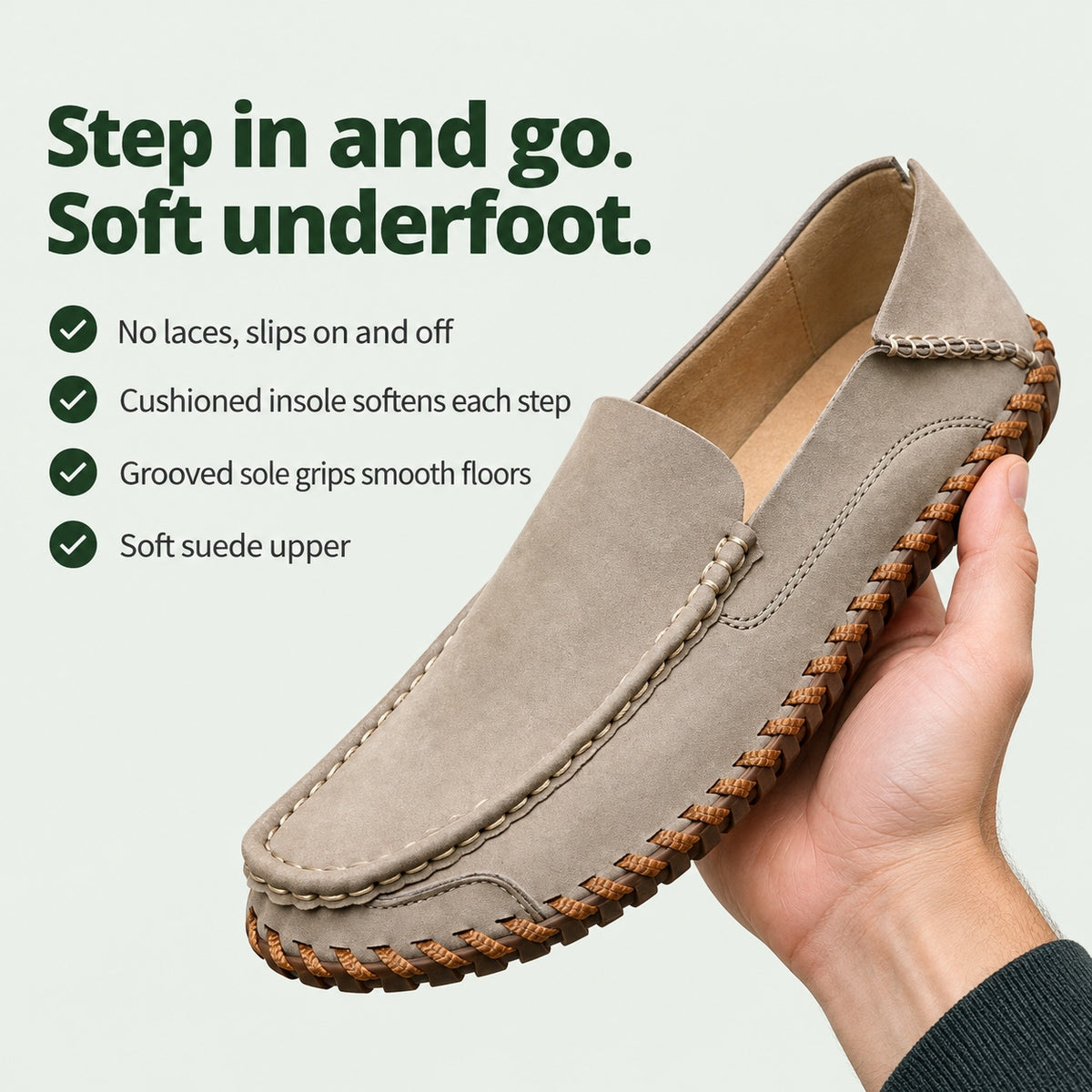 Rick – Men's Slip-On Loafers, key benefits