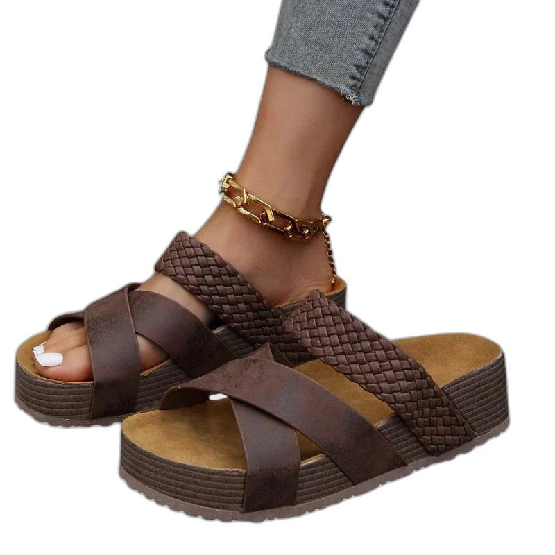 Jordan – Sandalias unisex con puntera amplia para comodidad durante todo el día