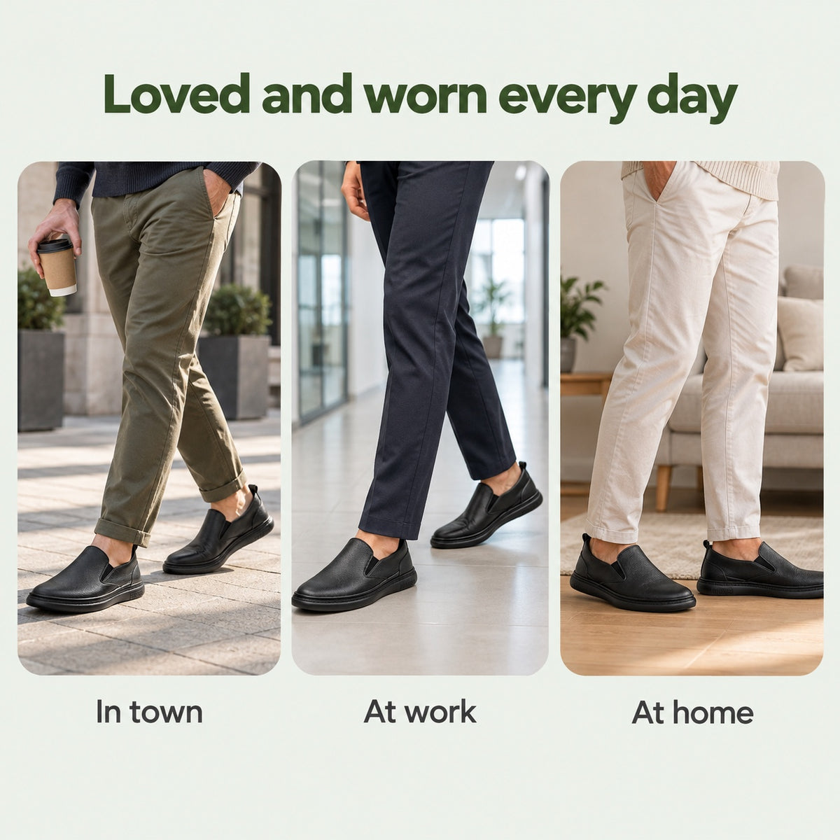 Rodney – Men's Arch Support Loafers, worn every day
