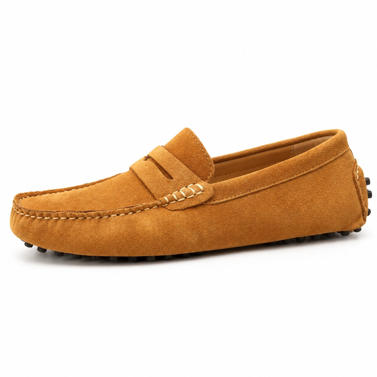 Roger – Men's Slip-On Loafers in Khaki