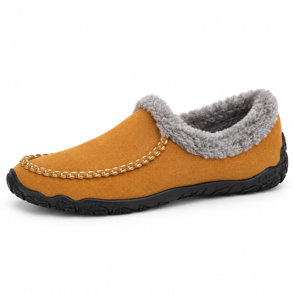Rory – Unisex Comfort Slippers in Dark Khaki