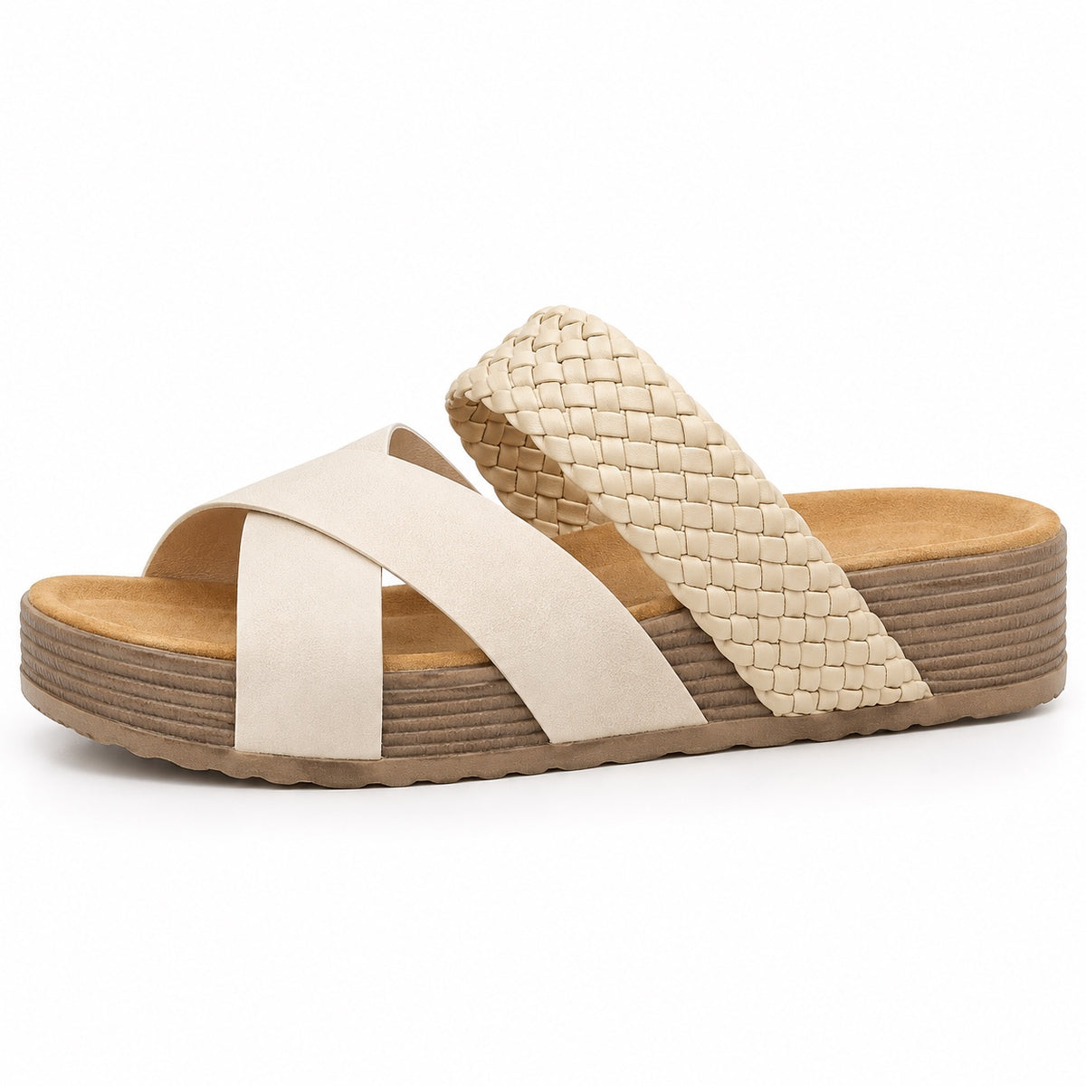 Rowan – Women's Wide Toe Box Sandals in White