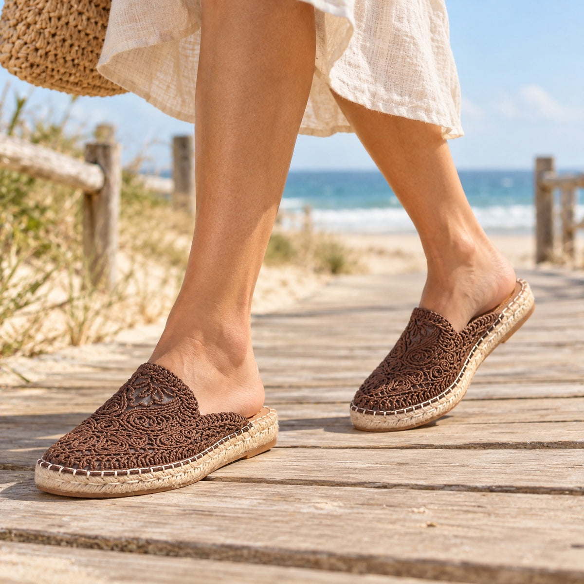 Sidney – Women's Slip-On Shoes, worn on a walk