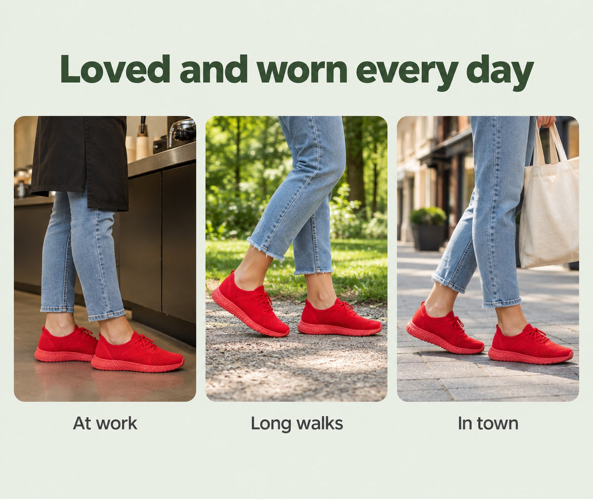 Sims – Unisex Non-Slip Sneakers, worn every day