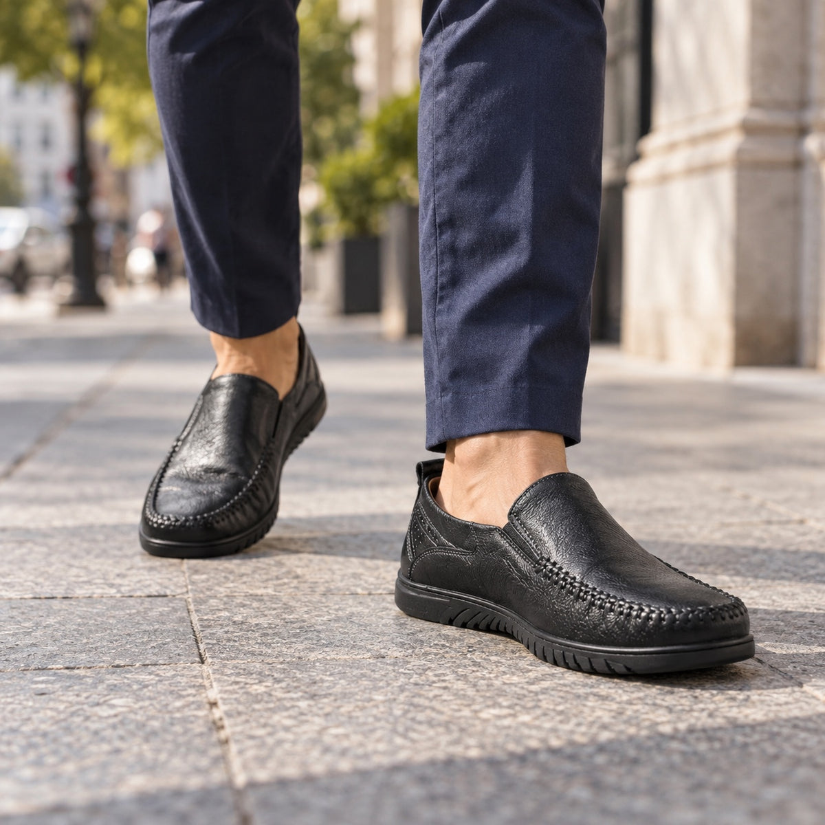 Stanley – Men's Non-Slip Shoes, worn on a walk