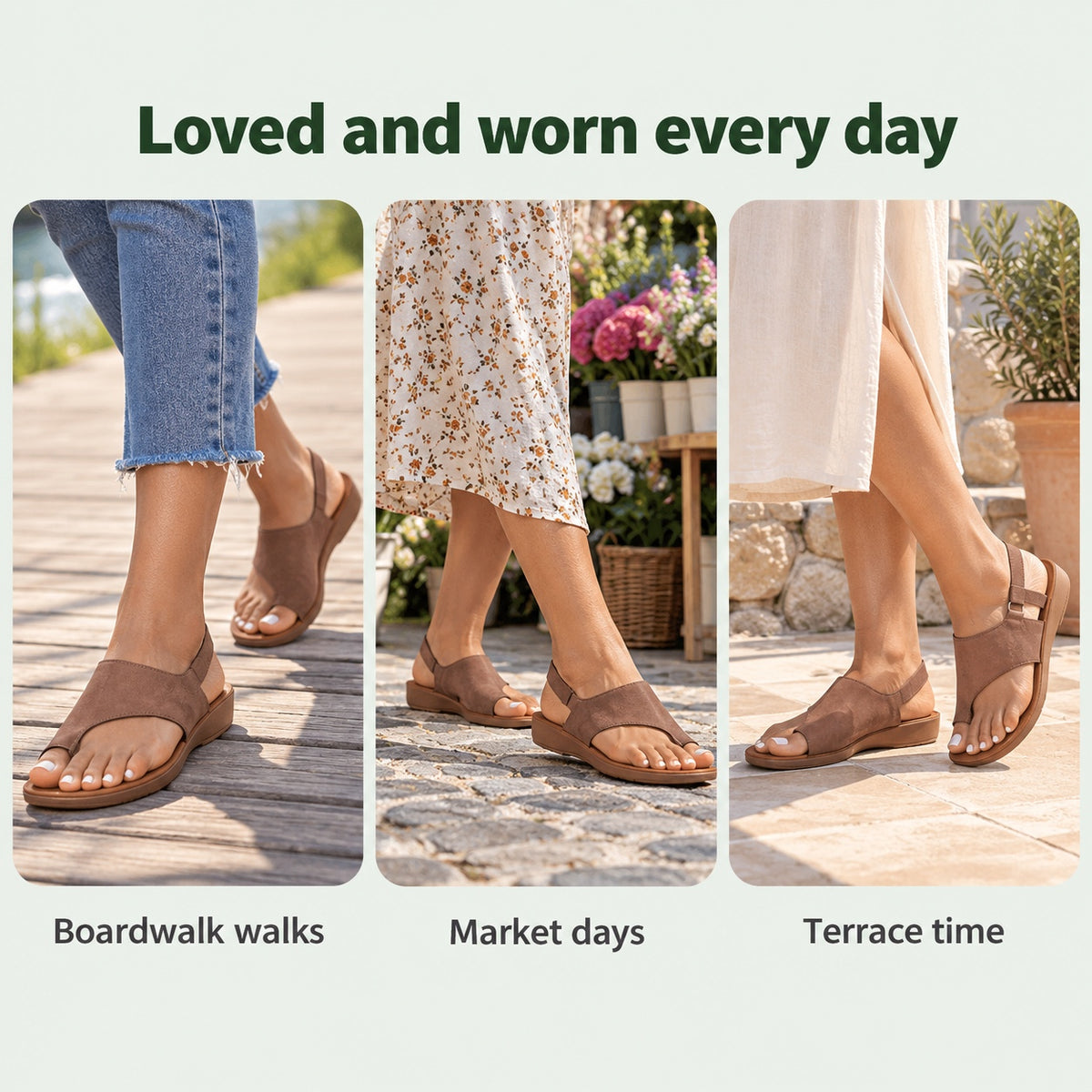 Stevens – Unisex Wide Toe Box Sandals, worn every day
