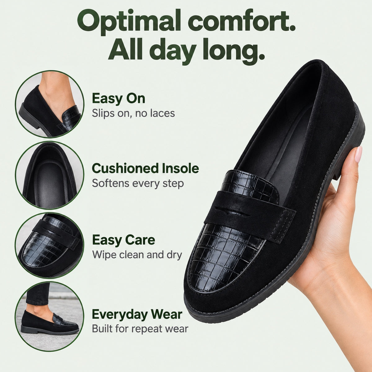 Sullivan – Unisex Orthopedic Loafers, features