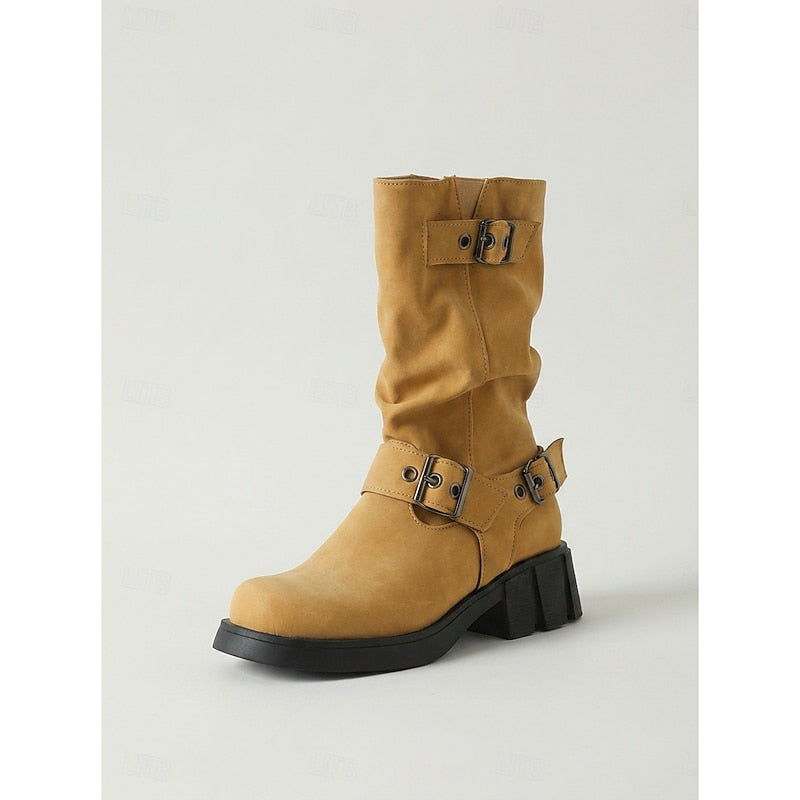 Wright – Unisex Wide Calf Boots with a Stretch Shaft