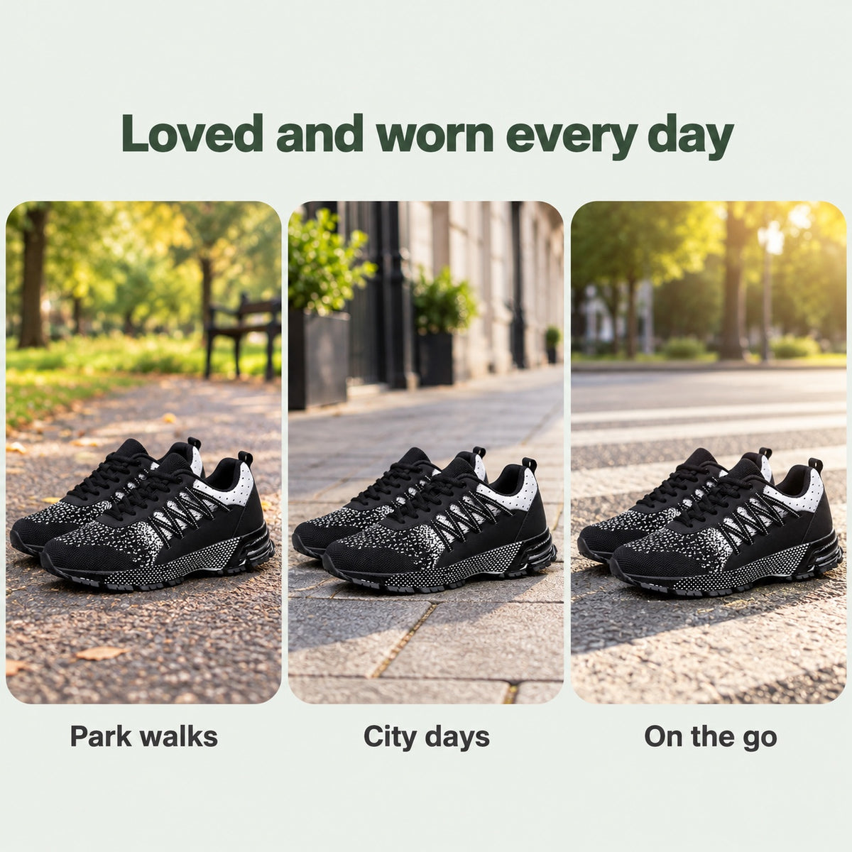 Theodore – Men's Arch Support Sneakers, worn every day