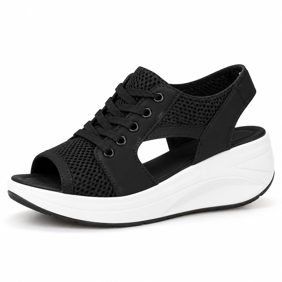 Turner – Unisex Wide Toe Box Sandals in Black