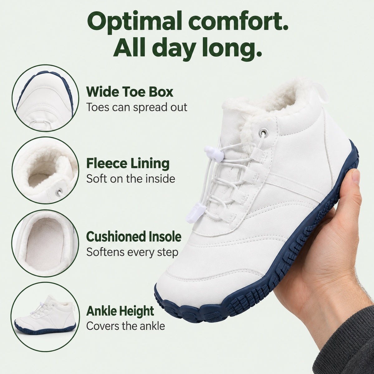 Walters – Unisex Comfort Boots, features