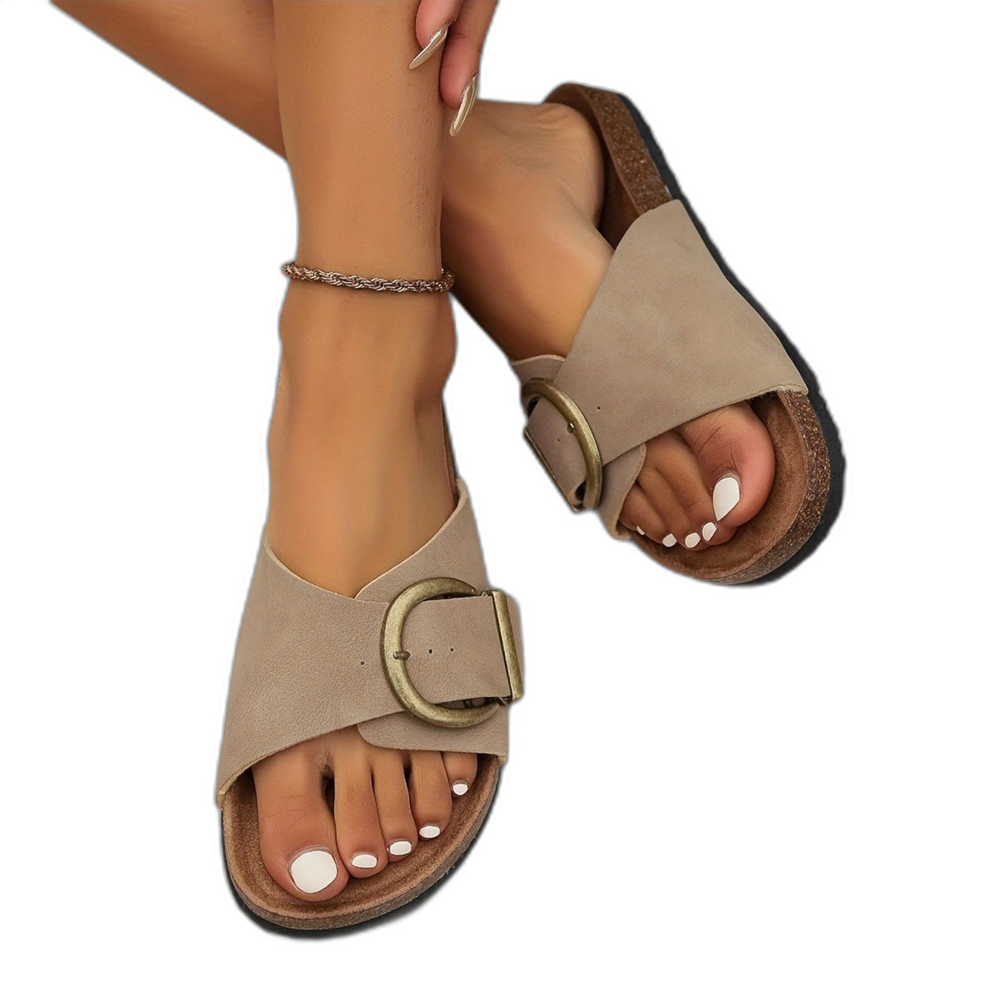 Elizabeth – Sandales confortables pour femmes avec semelle intérieure rembourrée