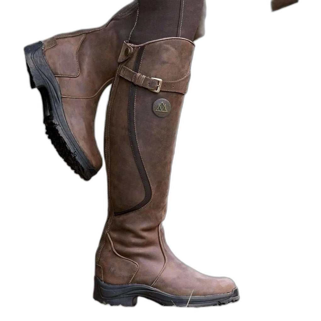 Karla – Stivali da donna per polpacci larghi con gambale elasticizzato