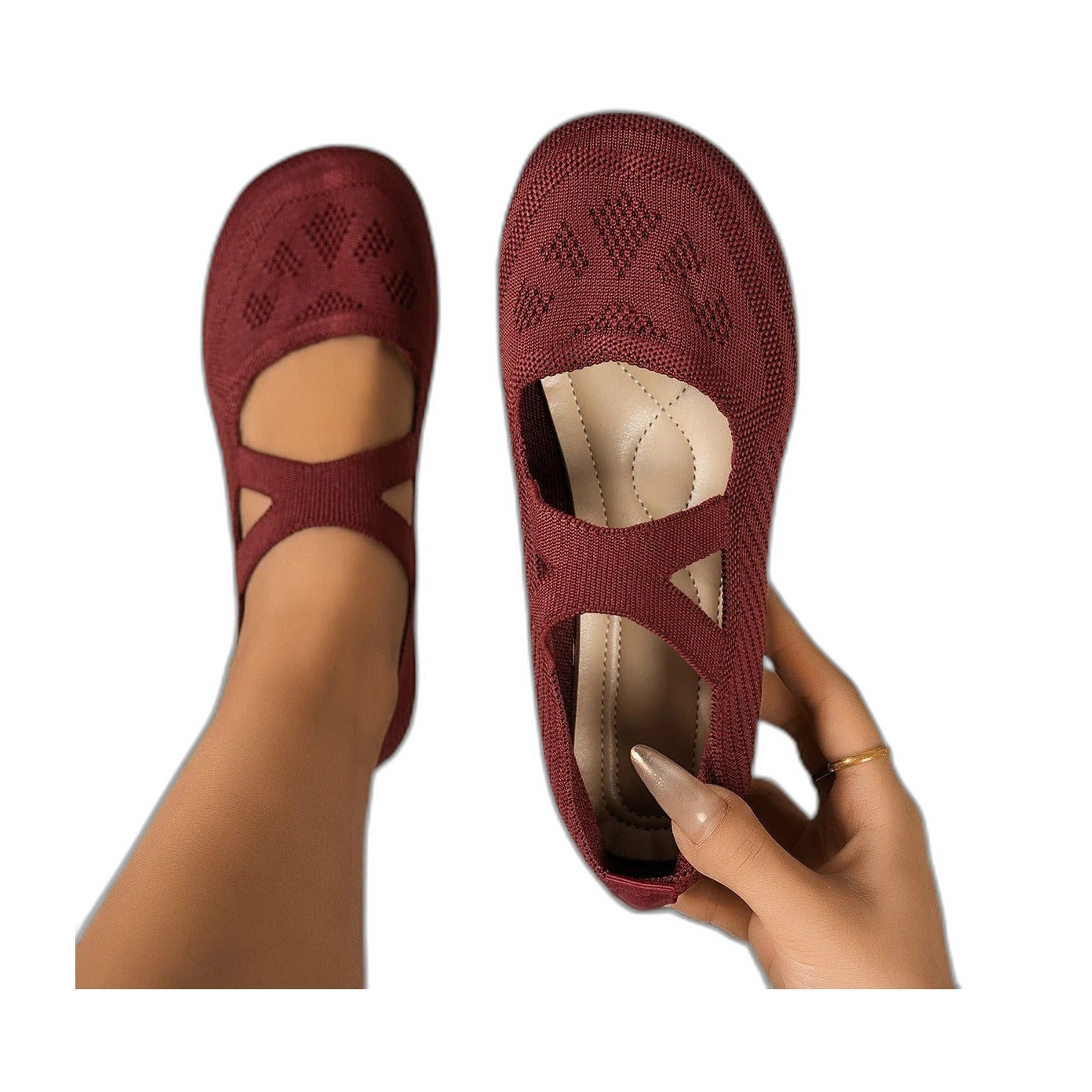 Lydia – Ballerines pieds nus pour femmes avec semelle fine et flexible